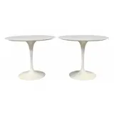 Eero Saarinen, for Knoll Pr of Tulip Tables, enameled cast aluminum