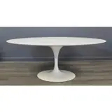 Eero Saarinen, for Knoll Oval Tulip Dining Table, enameled cast aluminum