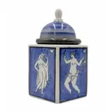 Gio Ponti, Ceramic Inkwell for Richard Ginori, A glazed and hand painted porcelain inkwell