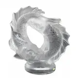 Lalique, FRANCE Glass Double Fish Sculpture