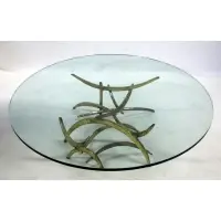 Silas Seandel, Brutalist torch cut iron coffee table with glass top by Silas Seandel, 1960s, Brutalist torch cut iron coffee table with glass top by Silas Seandel