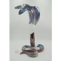 Dino Rosin, Dino Rosin??. Property of a Long Island, NY collection. Dimensions: 19, Murano Glass Calcedonia Cobra Snake