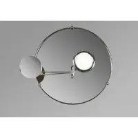 Eileen Gray, EILEEN GRAY SATELITE MIRROR, 1995 nickel-plated brass
