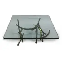 Silas Seandel, Brutalist Mixed Metal Coffee table