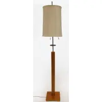 Tommi Parzinger, Floor Lamp, Enameled with brass trim