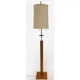 Tommi Parzinger, Floor Lamp, Enameled with brass trim