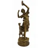 Adriene Etiene Guadez, Esmerelda, "Esmerelda" gilt bronze sculpture