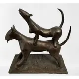 Cristina Rubalcava, Untitled, perro chico) Bronze circa 1986 Signed on base