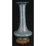 Roseville, Blue Speckled Paleo Vase