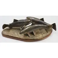 Decourcy L. Taylor, Untitled, Bronze Sculpture of Fish on base