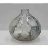 René Lalique, Untitled, An opaque glass vase with patina