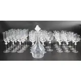 Lalique, France Roxane Decanter & Stemware