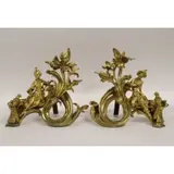 Henri Vian, Untitled, A Fine pair of dore bronze figural Chenets