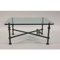 Illana Goor, Untitled, Bronze Coffee table with patinated bronze bird