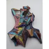 Marcello Fantoni, Untitled, Rare and Important Midcentury Glazed Ceramic Cubist Figure by Marcello Fantoni for Raymor