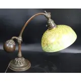 Untitled by Louis Comfort Tiffany, Bronze counterbalance table lamp signed on the base Tiffany Studios New York # 415, sold Nov 2023