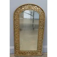 Oscar Bach, Untitled, Nice dome top bronze mirror