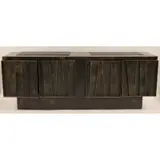 Deep Relief Sideboard by Paul Evans, Materials : Welded and patinated Steel, sold Sep 2023
