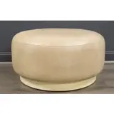 (Attrib) Shagreen Upholster Ottoman by Karl Springer, sold Apr 2023