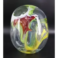 Peter Bramhall, Untitled, Modern Art Glass Sculpture Good large size and great colors