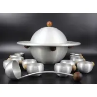 Russel Wright, "Saturn" Punch Set Aluminum