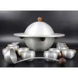 Russel Wright, "Saturn" Punch Set Aluminum