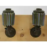 Pair Of Bronze Prism Sconces by Louis Comfort Tiffany, sold Jan 2023
