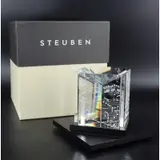 Prelude & Fugue Glass Sculpture Boxed by Alexander Joseph von Steuben, sold Dec 2022