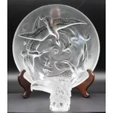 Lalique, Eagle And A Verlis Signed Charger