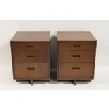 Nightstands, Set Of 2 by Frank Lloyd Wright, 1955, Mahogany, sold Oct 2022