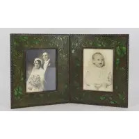 "Grapevine" Double Frame by Tiffany Studios, sold Oct 2022