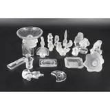 France Glass Animals & Cabinet Items by Lalique, glass fossil (3.25" x 2), sold May 2022