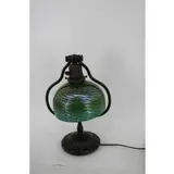Bronze Damascene Harp Lamp by Tiffany Studios, sold Nov 2021