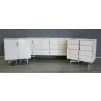 Donald Deskey, Charak 3 Piece Furniture Suite, All raised on aluminum tripod feet