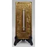 Pine Needle Thermometer by Tiffany Studios, Tiffany Studios gilt bronze and stained glass "Pine Needle" thermometer, sold Jun 2021