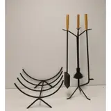 George Nelson, Fire Tools & Log Rack, Howard Miller