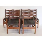Gustav Stickley, Set Of 6 Oak Arts And Crafts