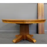 Gustav Stickley, Oak Arts And Crafts Table With 7