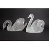 Lalique, France Signed Swans