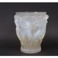 René Lalique, Signed Opalescent "Bacchantes" Vase, 1927