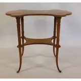 Galle, Signed Art Nouveau Inlaid Table