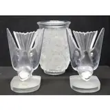 Lalique, France Signed Pair Of Doves Together