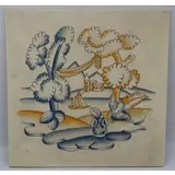 Gio Ponti, for Richard Ginori Porcelain Plaque