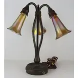 Bronze & Favrile Table Lamp, 819 by Tiffany Studios, sold Oct 2019
