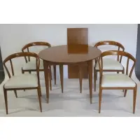 Gio Ponti, Midcentury Table And 4 Chairs By