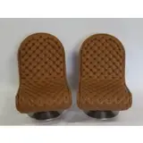 Verner Panton, Pair of Leather Upholstered Chairs