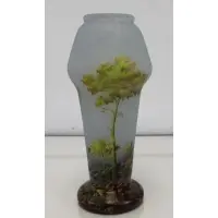 Daum, Nancy. Signed Cameo Glass Vase
