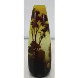 Galle, Signed cameo Glass Vase