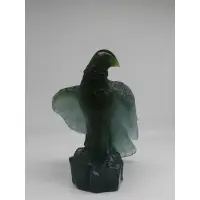 Signed and Numbered Green Glass Eagle by Daum, sold Dec 2018
