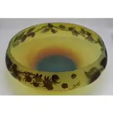 Signed Cameo Glass Bowl by Galle, sold Dec 2018